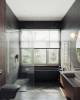 Душевая перегородка MaybahGlass MGD-700-5у 79x195, стекло сатин 8 мм, профиль хром матовый