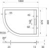 Поддон для душа Cezares TRAY-AS-RH-100/80-30-W-R 100x80 R, с сифоном, белый фото 4