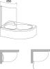 Шторка на ванну Ravak Rosa CVSK1 140/150 L Transparent, профиль блестящий фото 4