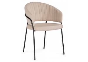 Стул Woodville Лео 592481 бежевый brandy light 2/черный
