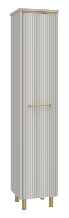 Шкаф-пенал Brevita Эльче ELC-05035-010R Серый кашемир, 35 см