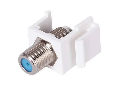 Вставка Keystone с F коннектором Rikett 32555 WT белый