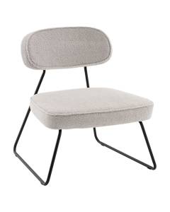 Кресло Stool Group Kate AV 336-F81cl-9005 светло-серый, букле