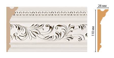 Плинтус потолочный DECOMASTER D225-60 240x2.8x11