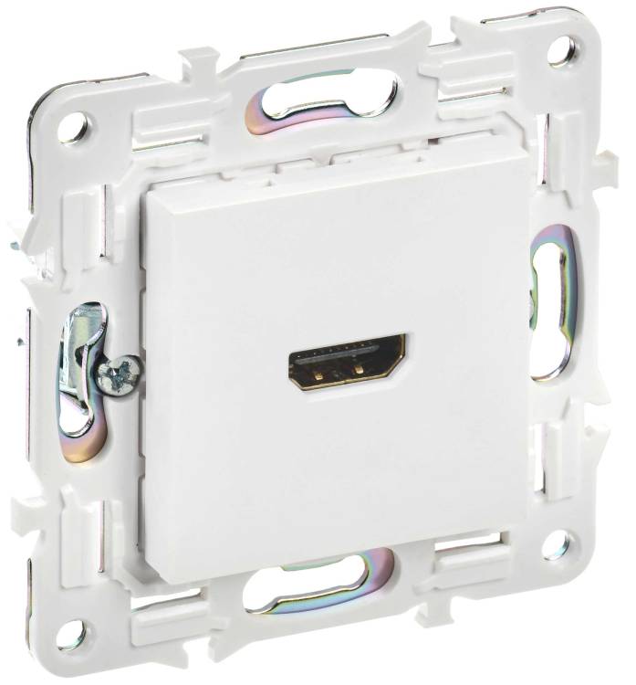 Розетка HDMI IEK Skandy SK-H10-K01 арктический белый