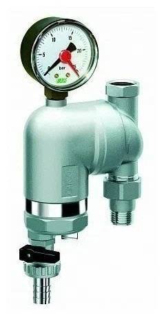 Фильтр для воды FAR 100мкм, с с магнитом , с манометром, Max: 95 C, 25 бар, поворотный 3/4 ВР-НР