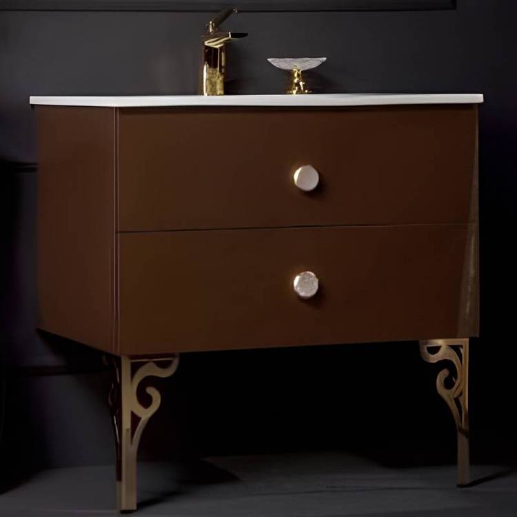 Тумба под раковину Armadi Art Neoart 830-080-DB 80x43.5 dark brown