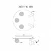 Потолочная светодиодная люстра iLedex Telescope D4774-40 SWH фото 2