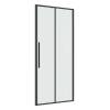Душевая дверь в нишу Niagara Nova NG-34-10AGR профиль графит матовый, стекло прозрачное, 100x195