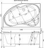 Акриловая ванна Aquanet Capri 00205345 170x110 L с каркасом фото 13