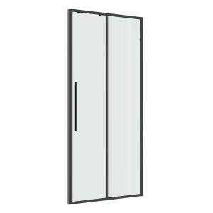 Душевая дверь в нишу Niagara Nova NG-34-10AGR профиль графит матовый, стекло прозрачное, 100x195