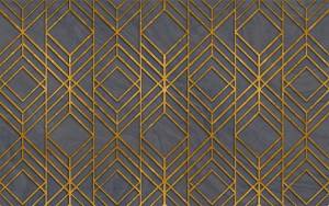 3D Фотообои Artegrafico «Переплетения золотом» AM-032 песок