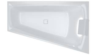 Акриловая ванна Riho Bathtubs B101003005 Still smart R 170x110, светодиоды и подголовник с размещением слева