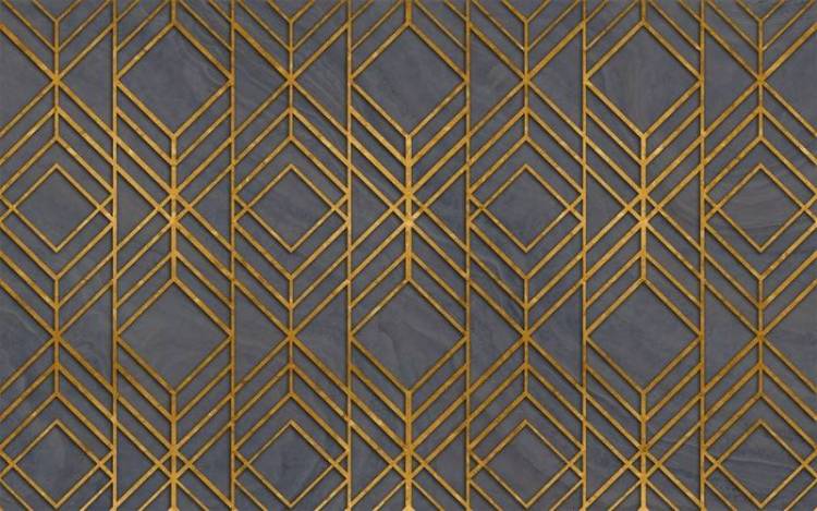 3D Фотообои Artegrafico «Переплетения золотом» AM-032 песок