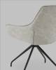 Кресло Stool Group Кимберли AV 344 W990/K08-K20PM-9005 серый, рогожка, замша, вращающееся фото 7