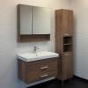 Тумба с раковиной Comforty Никосия 80П 00-00008856 дуб темный фото 5