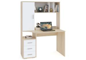 Стол компьютерный Woodville КСТ-16 287123 дуб сонома/белый, левый 120x60x160