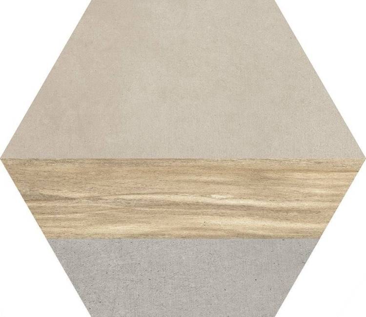 Керамогранит Ape Ceramica Work A034001 Hexawork Mix 21x18.2