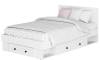 Кровать с основанием и ящиками БТС МЕБЕЛЬ Софт 00-00286686 Белый 120x200