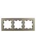 Рамка 3-постовая IEK Brite BR-M32-K37 шампань фото 2