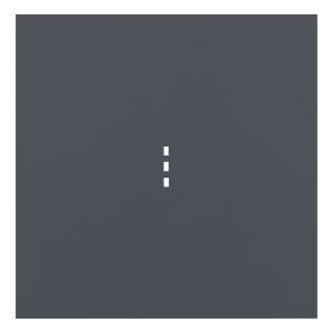 Клавиша одноклавишного выключателя с подсветкой Rikett 35602 BT базальт