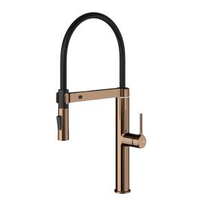 Смеситель для кухни Wasserkraft A8897 сенсорный, с гибким изливом, розовое золото