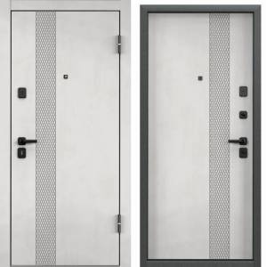 Входная стальная дверь Torex DELTA PRO PP 841508 ПВХ Бетон известковый/ПВХ Бетон известковый 2030x860