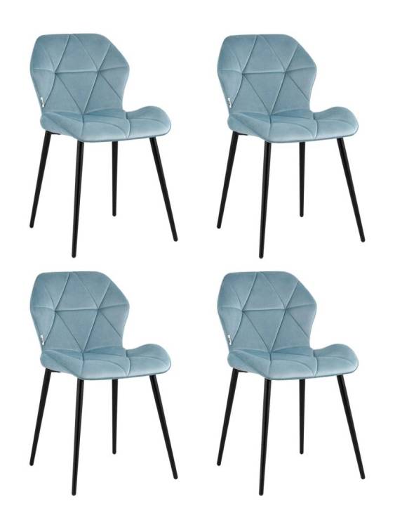 Набор из 4 стульев Stool Group Эдвин AV 407-Cdb-08 X4 пыльно-голубой
