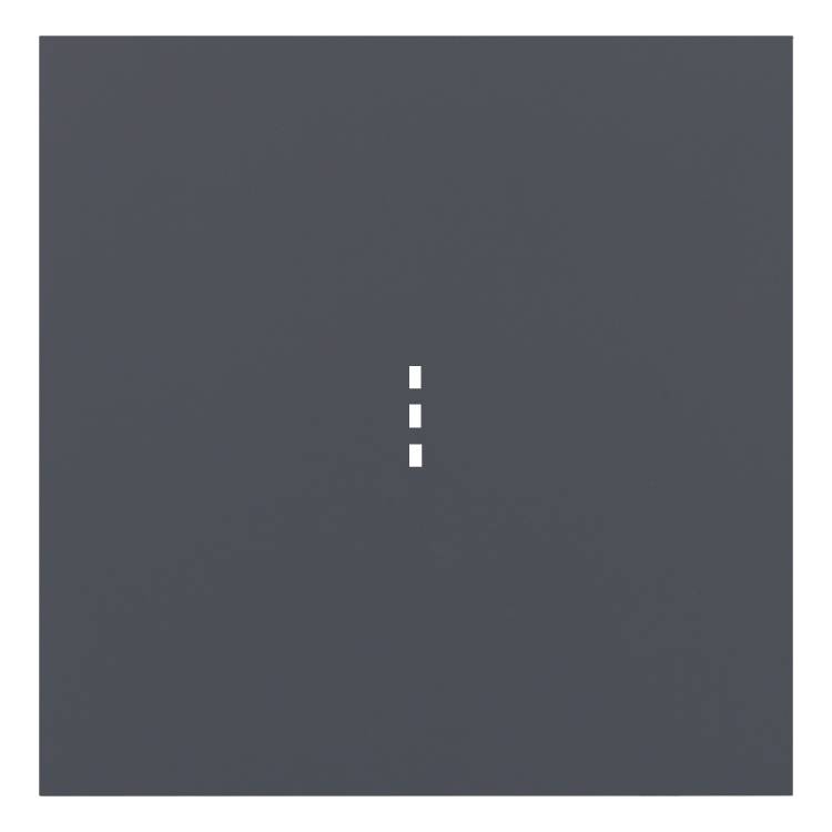 Клавиша одноклавишного выключателя с подсветкой Rikett 35602 BT базальт