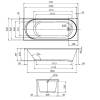 Ванна акриловая AM.PM X-Joy W94A-170-070W-A1 170x70 см с каркасом фото 11