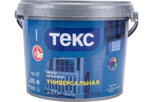 Эмаль акриловая Текс Универсальная Профи база А глянцевая 2.7 л