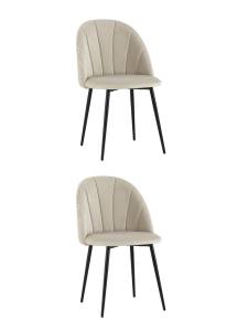 Набор из 2 стульев Stool Group Логан AV 413-Cc-08 X2 бежевый, велюр