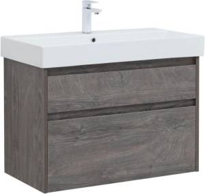 Тумба под раковину Aquanet Nova Lite 85 249937 дуб рошелье, 2 ящика