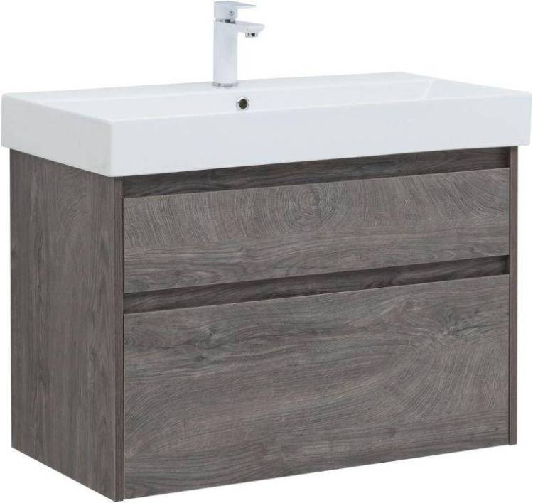 Тумба под раковину Aquanet Nova Lite 85 249937 дуб рошелье, 2 ящика