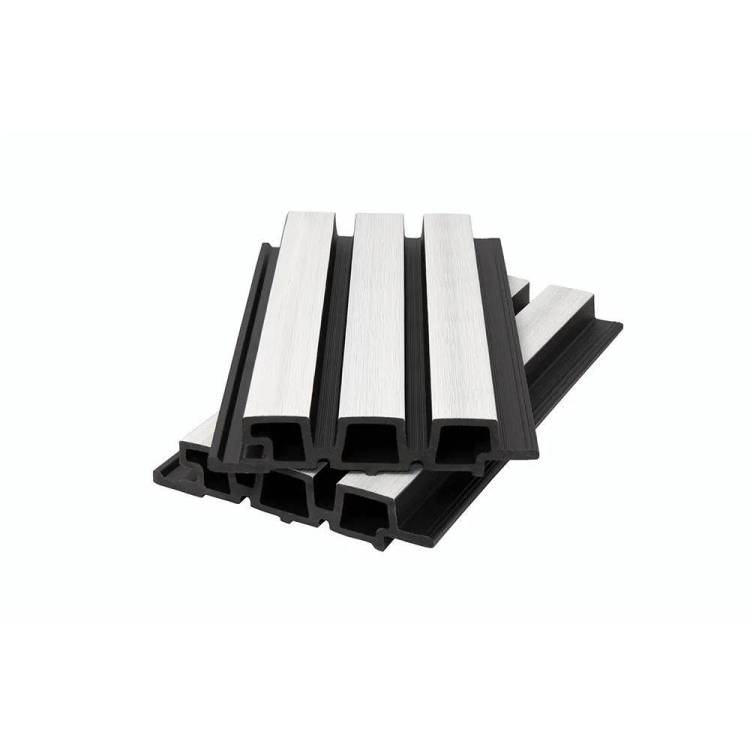 Фасадная панель Polivan Group Nusadua 3D Co-Extrusion Mix White ДПК брусковая 3600x165x33