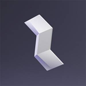 Дизайнерская панель Artpole E-0038 MERCURY PLATINUM ГЛЯНЕЦ 14.5x2.2x25