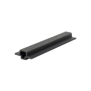 Стыковочный элемент Polivan Group Nusadua Co-Extrusion Grey Dark ДПК для фасадной панели 3600x75x33