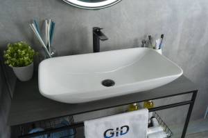 Раковина Gid Geométrico N9122 51124 белая, 71x40x14