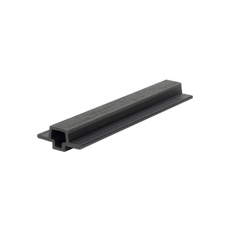 Стыковочный элемент Polivan Group Nusadua Co-Extrusion Grey Dark ДПК для фасадной панели 3600x75x33