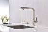 Смеситель для кухни Paulmark Viper Vi213105-BS с выдвижным изливом, брашированная сталь фото 3