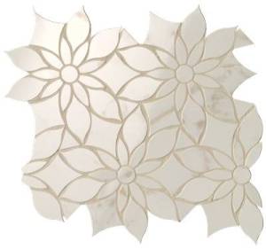 Мозаика FAP Ceramiche Roma Gold FQKW Calacatta Delicato Daisy Mosaico 29x31.9