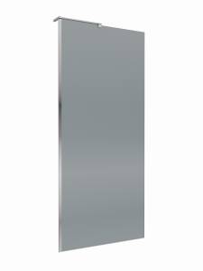 Душевая перегородка BelBagno UNO-L-1-TB-80-GR-Cr профиль хром, стекло тонированное, 80x200