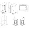 Душевая кабина AM.PM Gem W90C-404-12080MT профиль матовый хром, стекло прозрачное, 120x80 фото 7