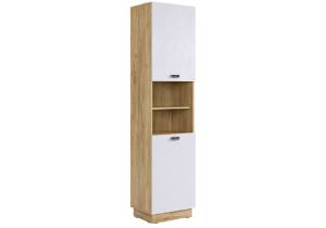 Стеллаж Woodville Моди 570026 дуб крафт золотой, белое дерево