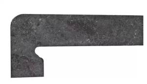 Плинтус Exagres Metalica Zanq. Basalt Izquierda левый 39.5x17.5