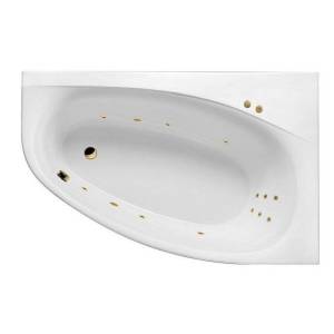 Акриловая ванна Excellent Kameleon LINE WAEX.KMP17.LINE.GL 170x110 правая, золото