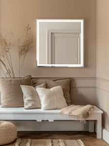 Зеркало DQ Frankfurt (Франкфурт) DQMFRA8080LT с LED подсветкой, 80x80 см