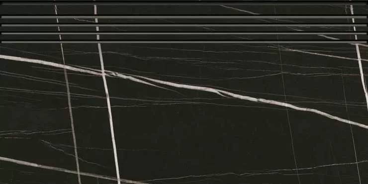 Ступень Kerranova Marble Trend K-1004/MR/st01 Nero Dorato 294x600x9
