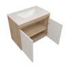 Тумба под раковину Watersense Paula W00897 дуб, 75 см фото 2
