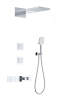 Душевой комплект Wonzon & Woghand WW-D4538-A-CR с термостатом, хром